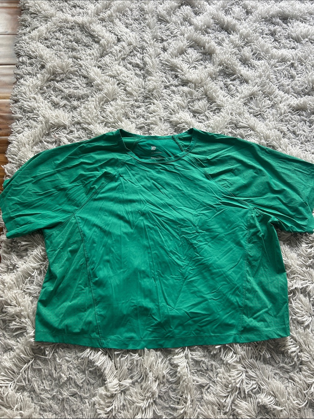 all in motion Women's Emerald Green Short Sleeve Crew Top